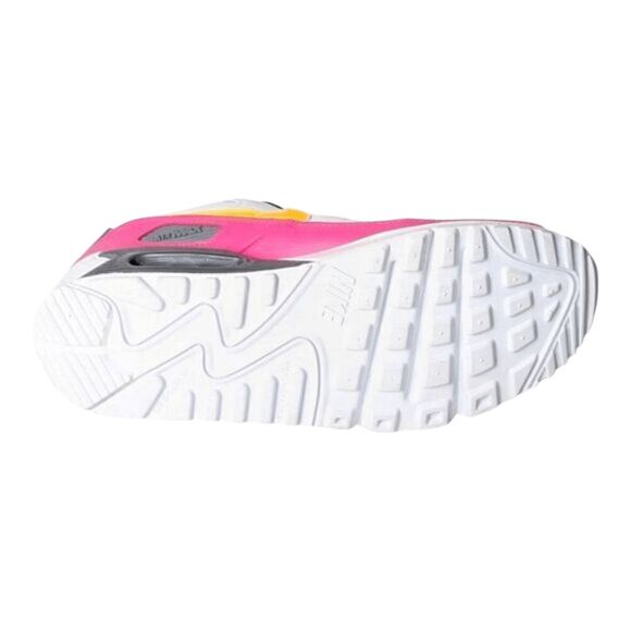 NIKE Air Max 90 'White Hyper Pink Orange' Running Shoes Size 6.5Y/W8 - Picture 8 of 15